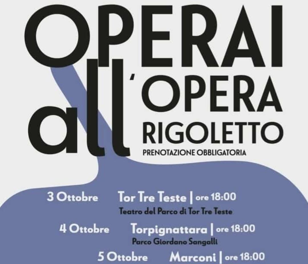 Operai all’Opera mettono in scena il “Rigoletto” oltre il sipario