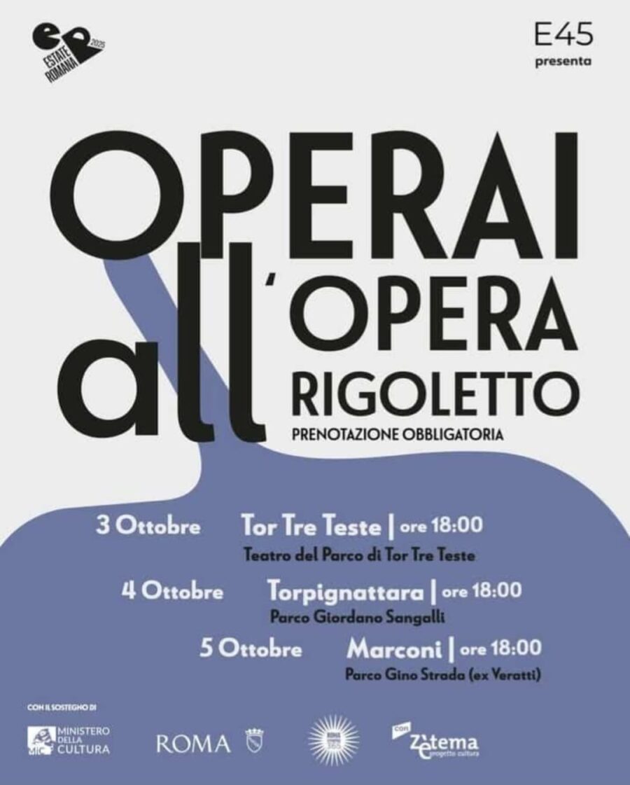 Operai all’Opera mettono in scena il “Rigoletto” oltre il sipario