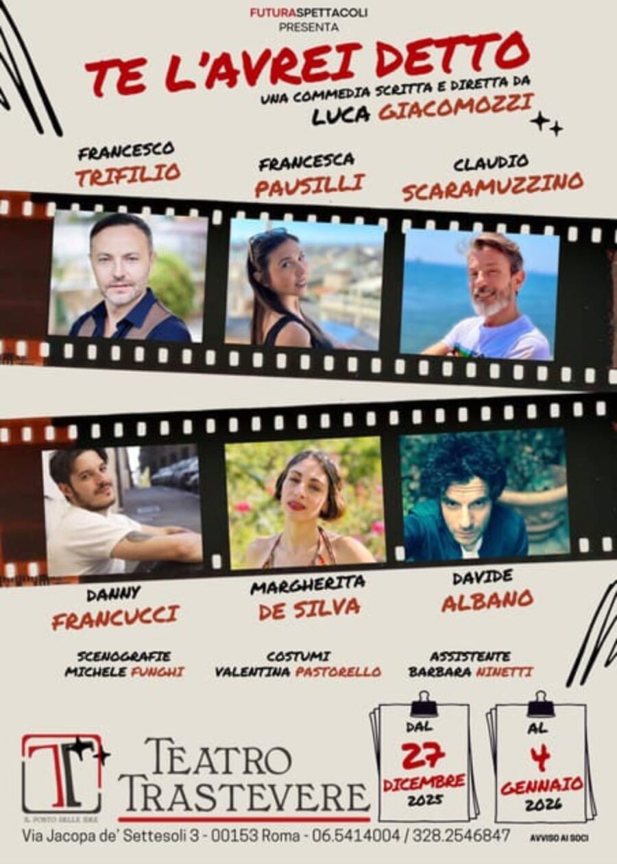 Te lo avrei detto…anche a Capodanno al Teatro Trastevere