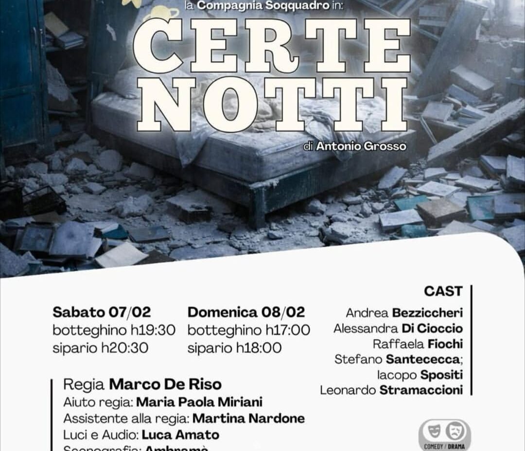 “Certe notti” al Teatro Santa Chiara