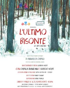 Teatro Kopó, Camilla Bianchini e Giorgio Volpe in scena con “L’ultimo bisonte”