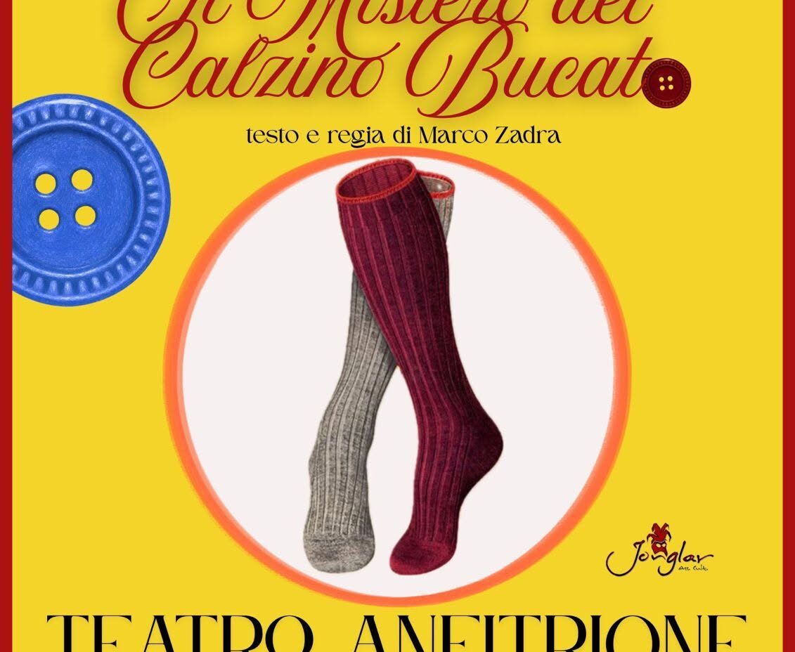 Al Teatro Anfitrione è in scena Marco Zadra con “Il mistero del calzino bucato”